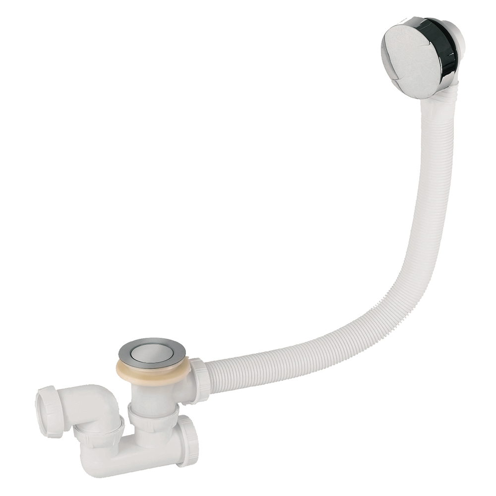 Сифон для ванны WIRQUIN Перископ полуавтомат, выход 40 мм с ревизией обвязка для ванны mcalpine mrb2cbns pb с ревизией