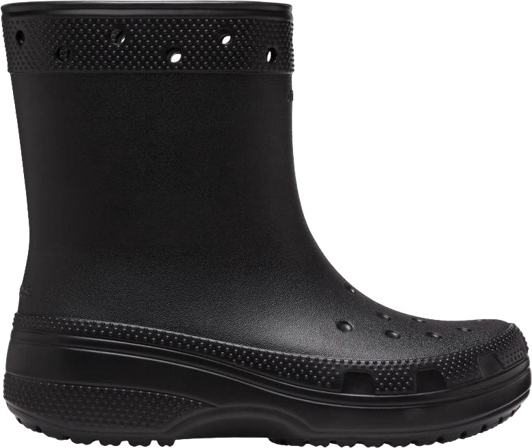 Резиновые полусапоги унисекс Crocs Classic Boot черные M4 US; W6 US