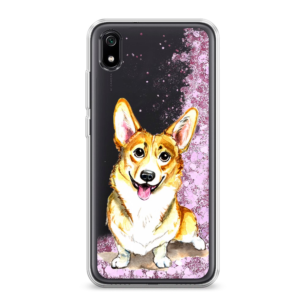 

Жидкий чехол с блестками "Малыш корги" на Xiaomi Redmi 7A, 35494-1