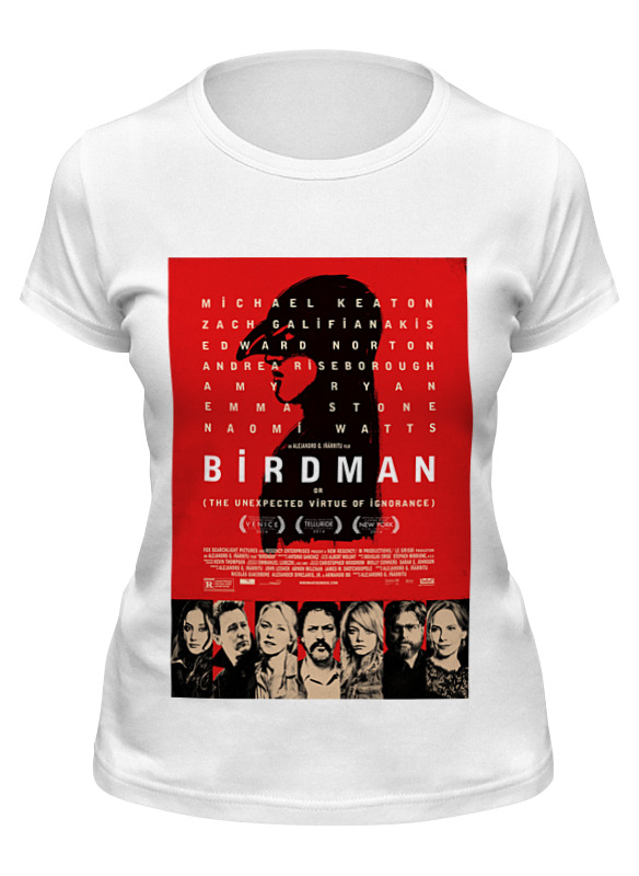 

Футболка женская Printio Бёрдмэн (birdman) белая M, Белый, Бёрдмэн (birdman)
