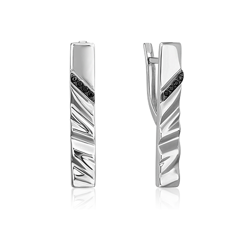 

Серьги из серебра PLATINA jewelry 02-5068-00, фианит, 02-5068-00
