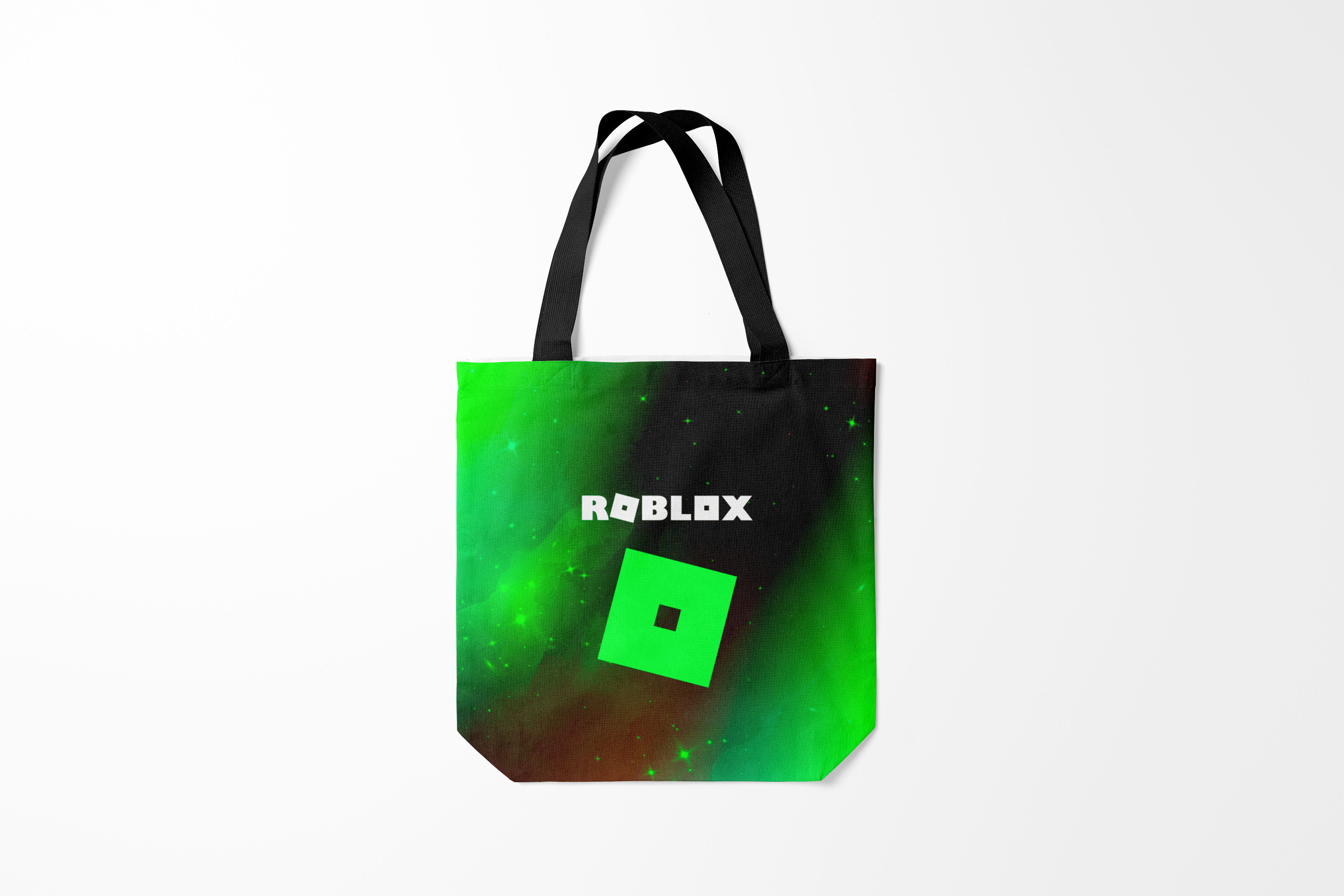 

Сумка шoппер унисекс Burnettie Roblox РОБЛОКС, зеленый; черный, Roblox РОБЛОКС