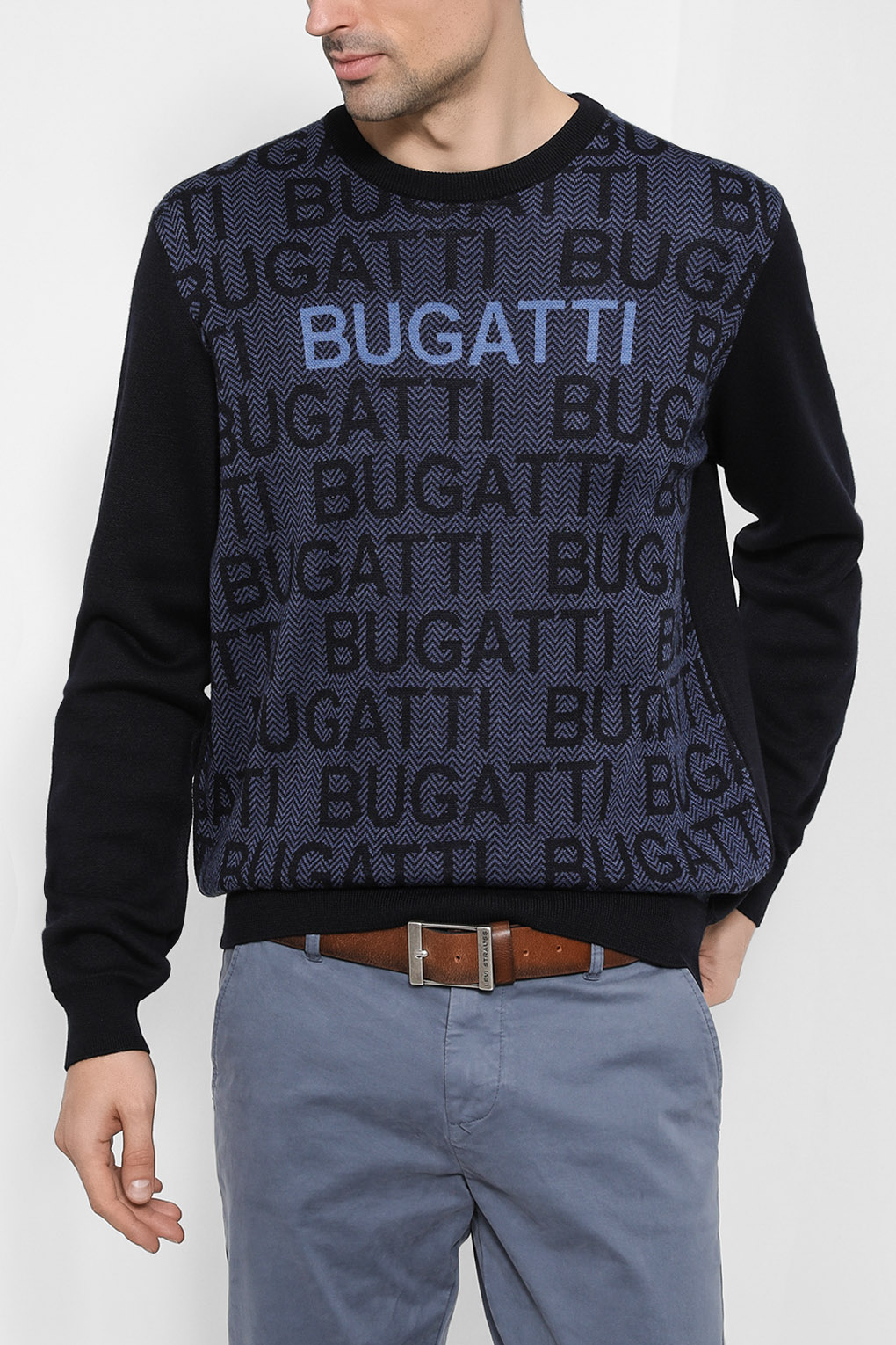 

Джемпер мужской Bugatti 7400-25538 синий XL, 7400-25538