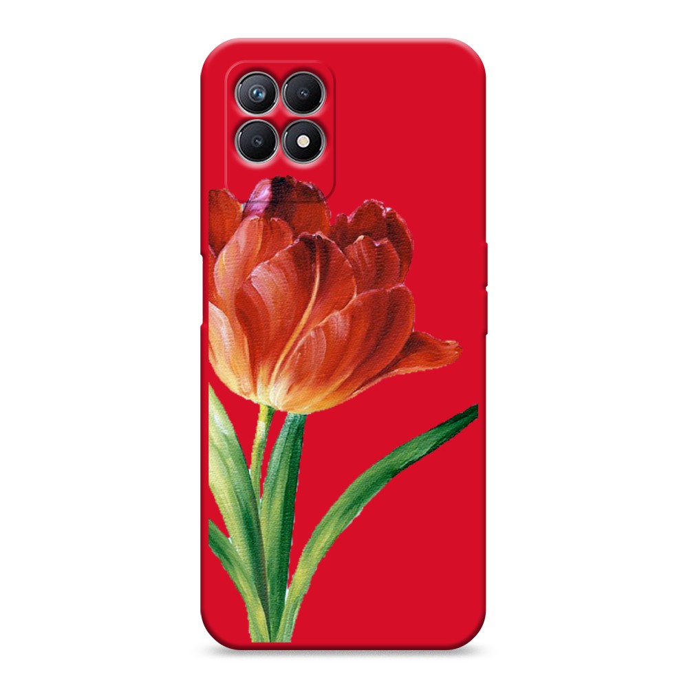 

Чехол Awog на Realme 8i "Красный тюльпан", Разноцветный, 257353-1