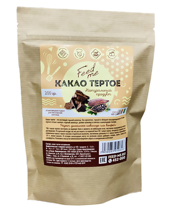 Какао тёртое Feed Me, 200 г