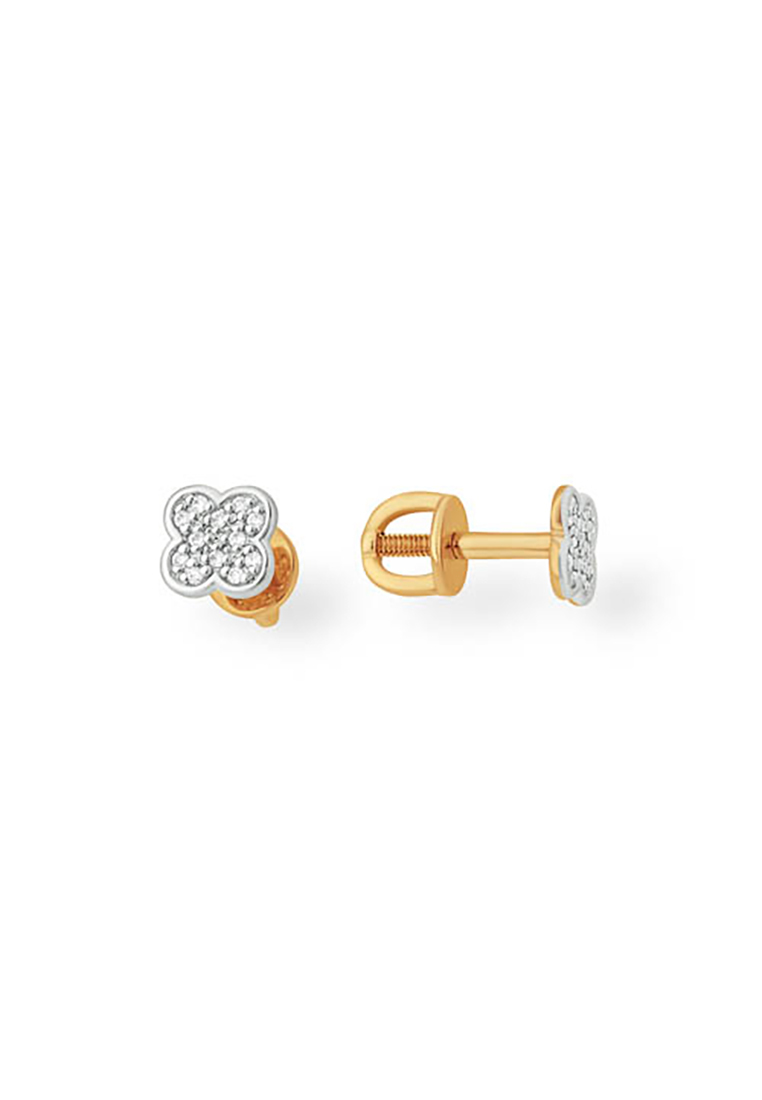 

Серьги-пусеты из красного золота с фианитом Kari Jewelry С1328685, С1328685