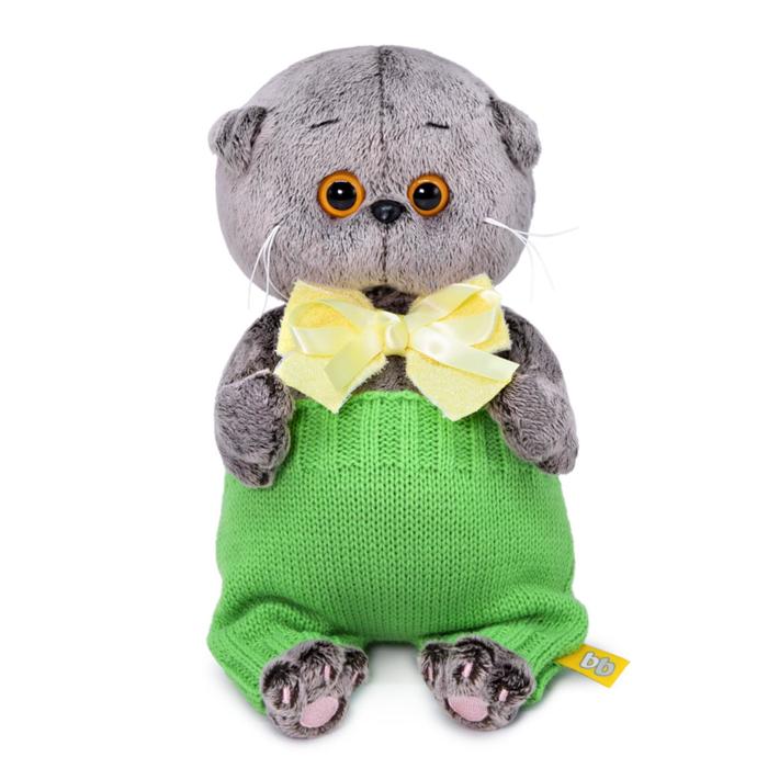 

Мягкая игрушка «Басик Baby в вязаных штанишках», 20 см, Серый