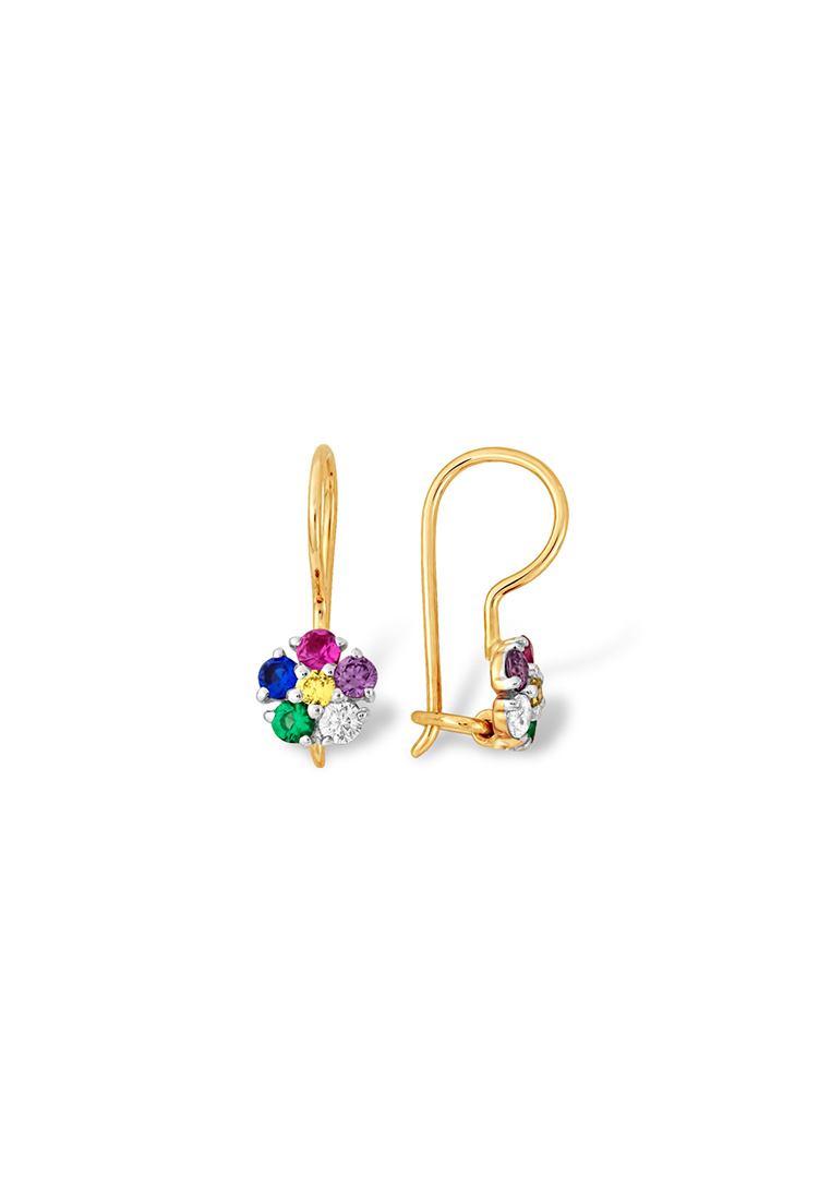 

Серьги из красного золота с фианитом Kari Jewelry С1326510, С1326510