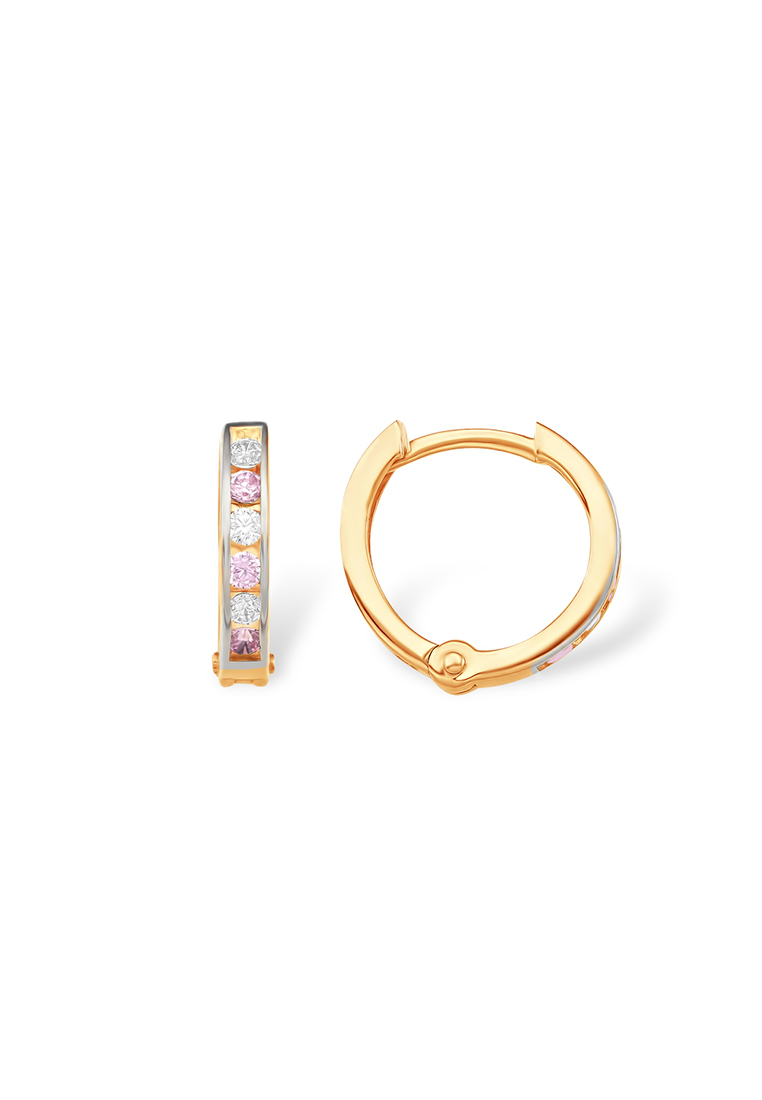 

Серьги конго из красного золота с фианитом Kari Jewelry С13217282, С13217282