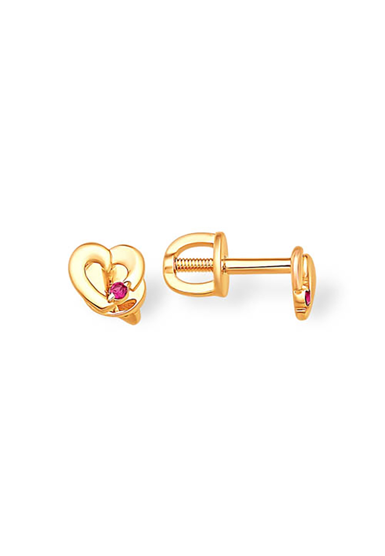 

Серьги-пусеты из красного золота с фианитом Kari Jewelry С13213992, С13213992