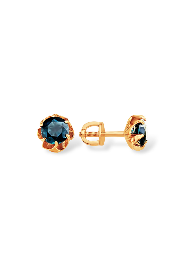 

Серьги-пусеты из красного золота с топазом Kari Jewelry С10416181, С10416181