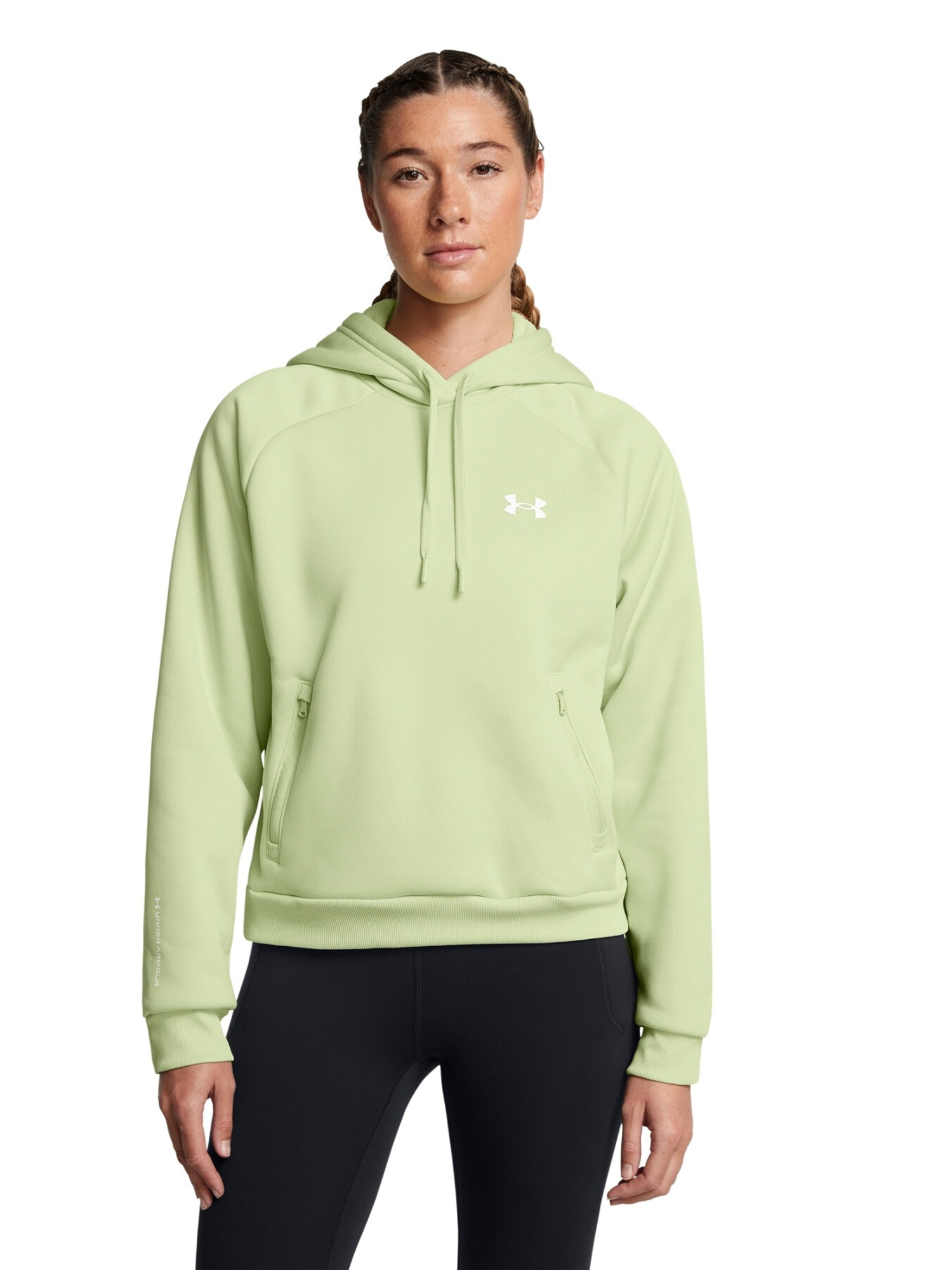 Худи женское UNDER ARMOUR Armour Fleece зеленое XS 8990₽