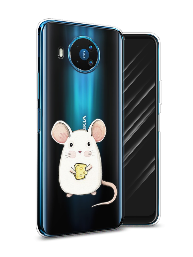 

Чехол Awog на Nokia 8.3 / Нокиа 8.3 "Мышка", Белый;розовый;прозрачный, 123550-1