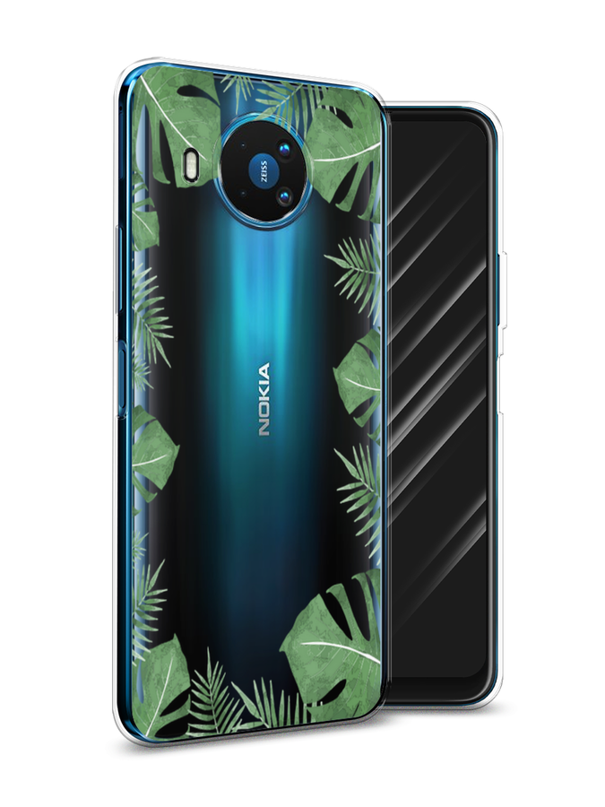 

Чехол Awog на Nokia 8.3 / Нокиа 8.3 "Листья папоротника рамка", Зеленый, 123550-8