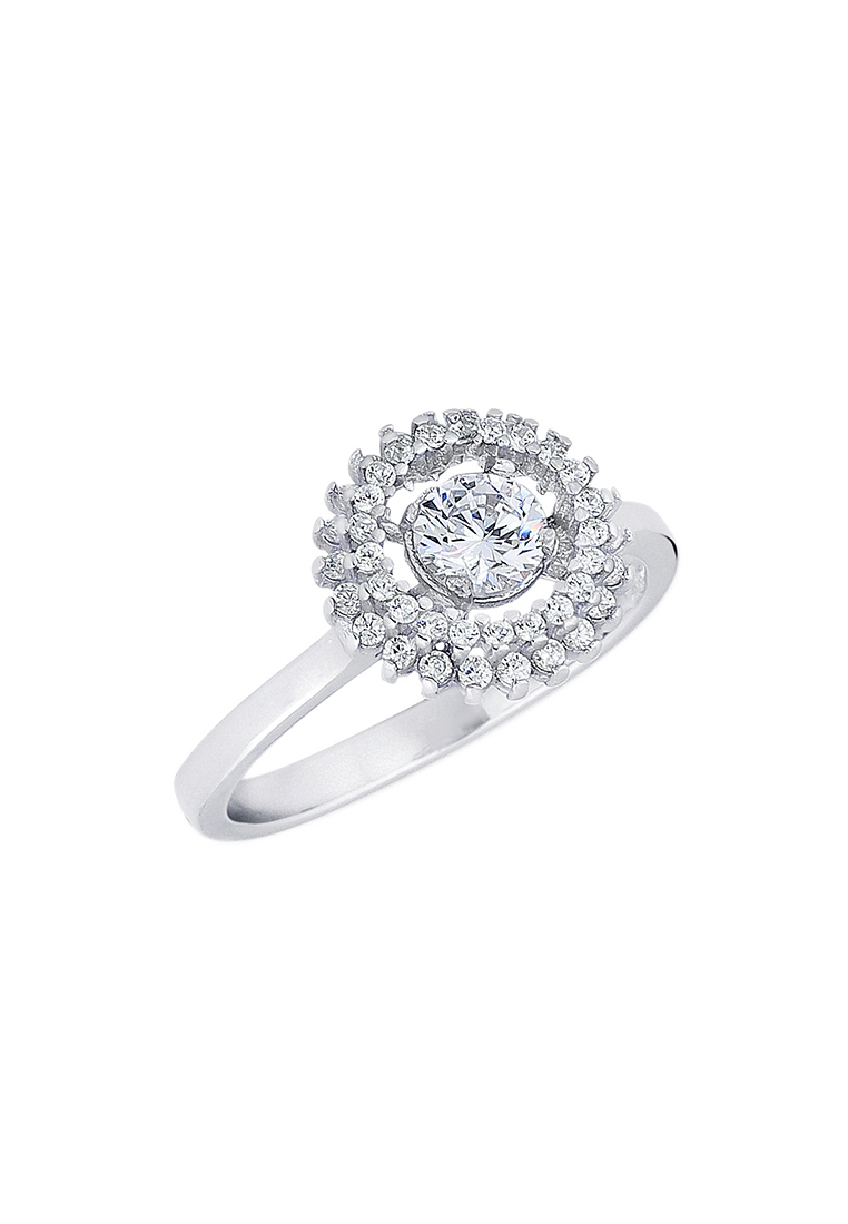 

Кольцо из серебра р.  Kari Jewelry Ср925Р-4А3100Ф1, фианит, Ср925Р-4А3100Ф1