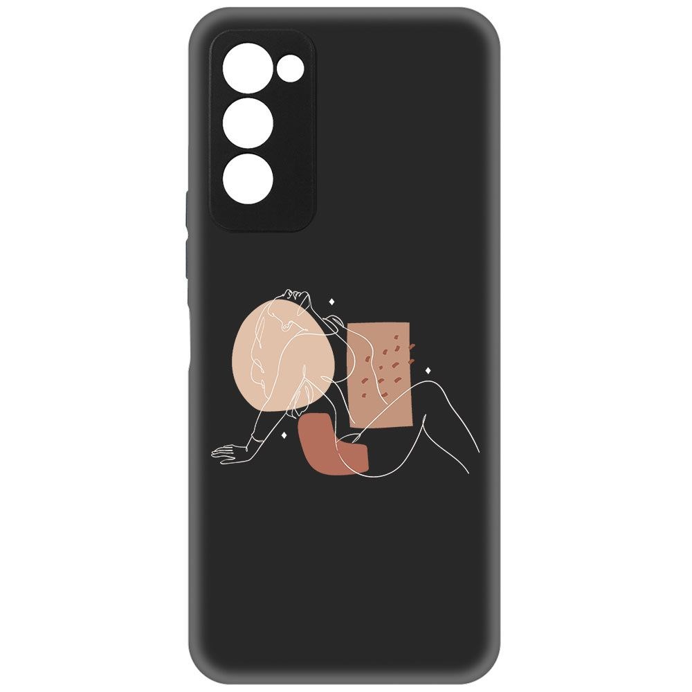 Чехол-накладка Krutoff Soft Case Чувственность для TECNO Camon 18 черный