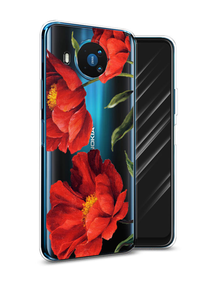 

Чехол Awog на Nokia 8.3 / Нокиа 8.3 "Красные маки", Красный, 123550-8