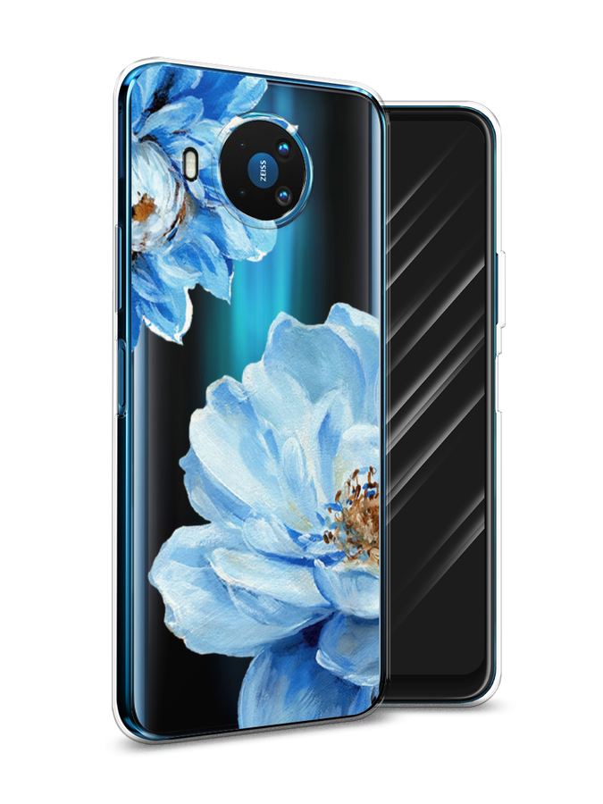 

Чехол Awog на Nokia 8.3 / Нокиа 8.3 "Голубые клематисы", Голубой, 123550-8