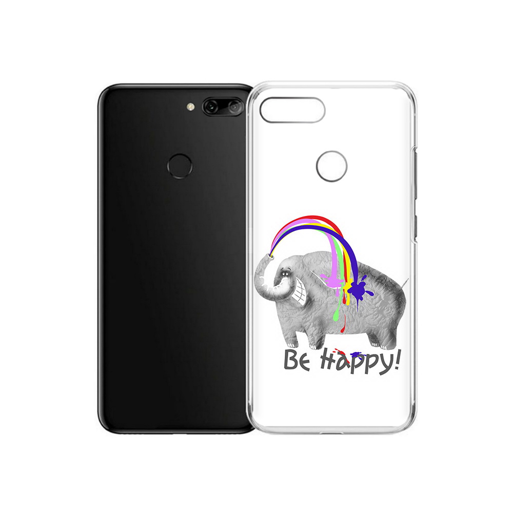 

Чехол MyPads Tocco для Alcatel 1S счастливый слон (PT227137.662.632), Прозрачный, Tocco