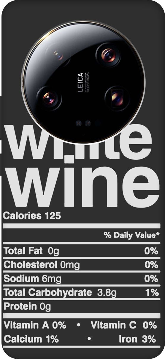 

Матовый Soft Touch Чехол на Xiaomi 13 Ultra с 3D принтом "Wine W" черный, Черный;белый, 159655