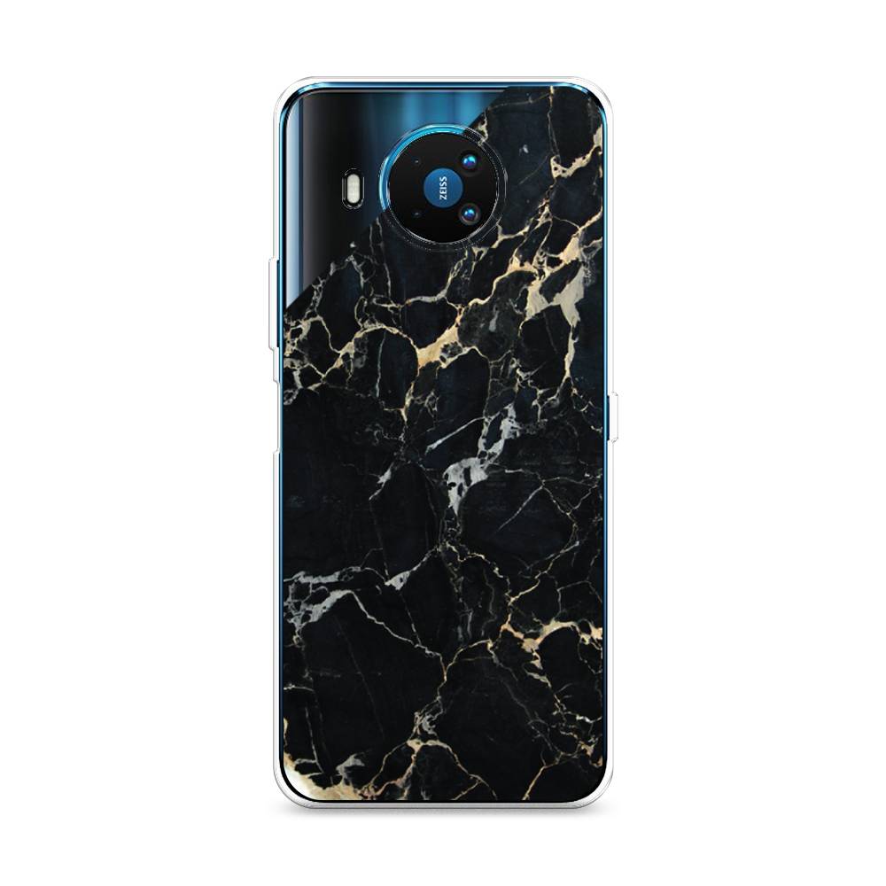 фото Чехол awog "черный мрамор уголок" для nokia 8.3