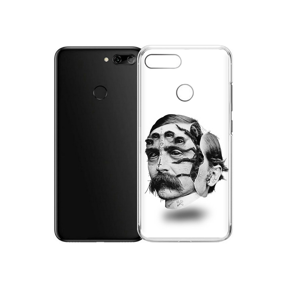 

Чехол MyPads Tocco для Alcatel 1S страшное лицо мужчины (PT227137.662.629), Прозрачный, Tocco