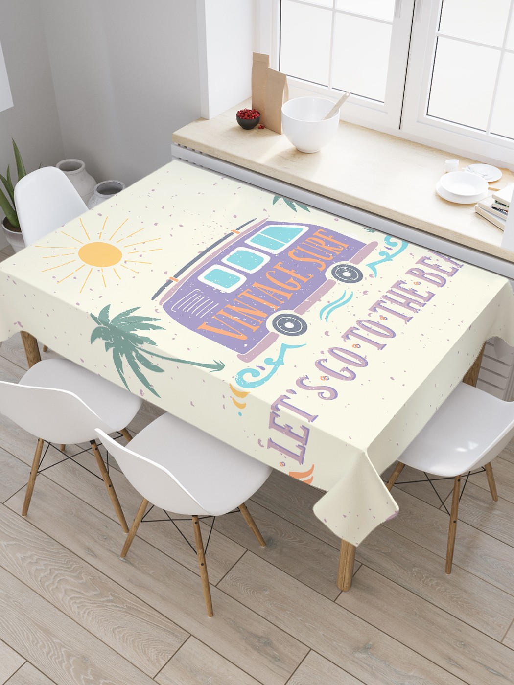 

Скатерть прямоугольная JoyArty "Опытные серфингисты" из сатена, 180x145 см, Бежевый, Опытные серфингисты