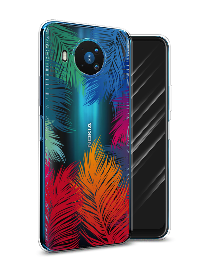 

Чехол Awog на Nokia 8.3 / Нокиа 8.3 "Рамка из перьев", Красный, 123550-4