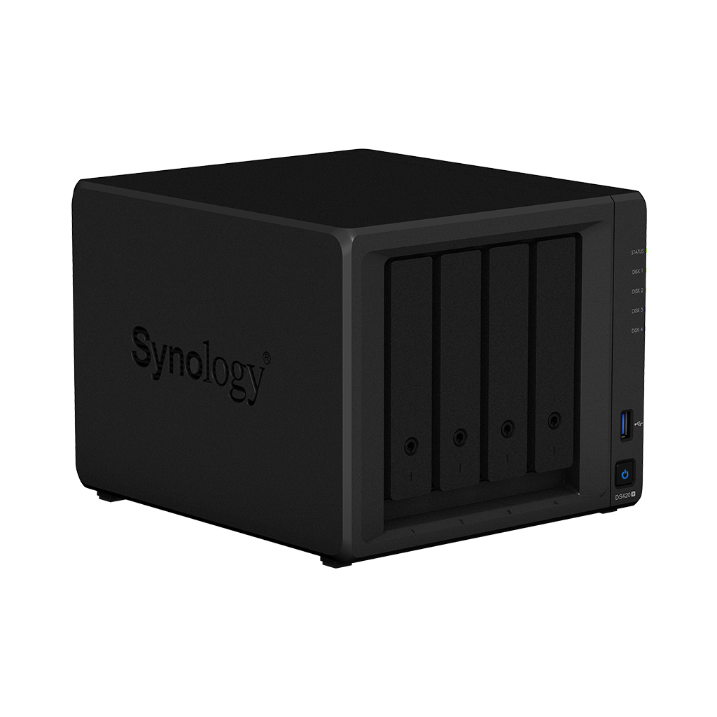 фото Сетевое хранилище данных synology ds420+ black (10002732625)