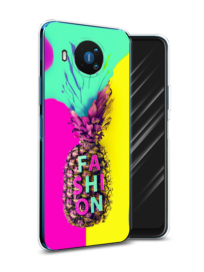 

Чехол Awog на Nokia 8.3 / Нокиа 8.3 "Кислотный ананас", Желтый;розовый;голубой, 123550-10