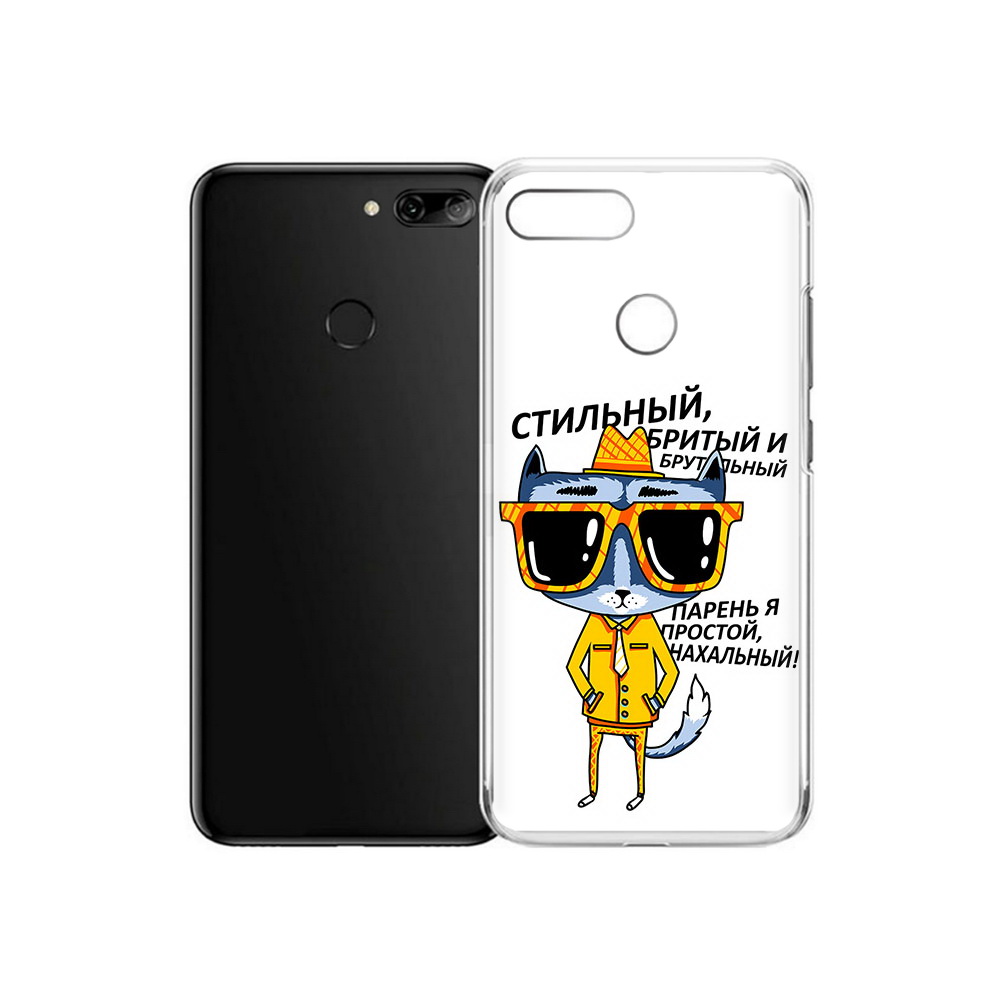 

Чехол MyPads Tocco для Alcatel 1S стильный кот (PT227137.662.625), Прозрачный, Tocco