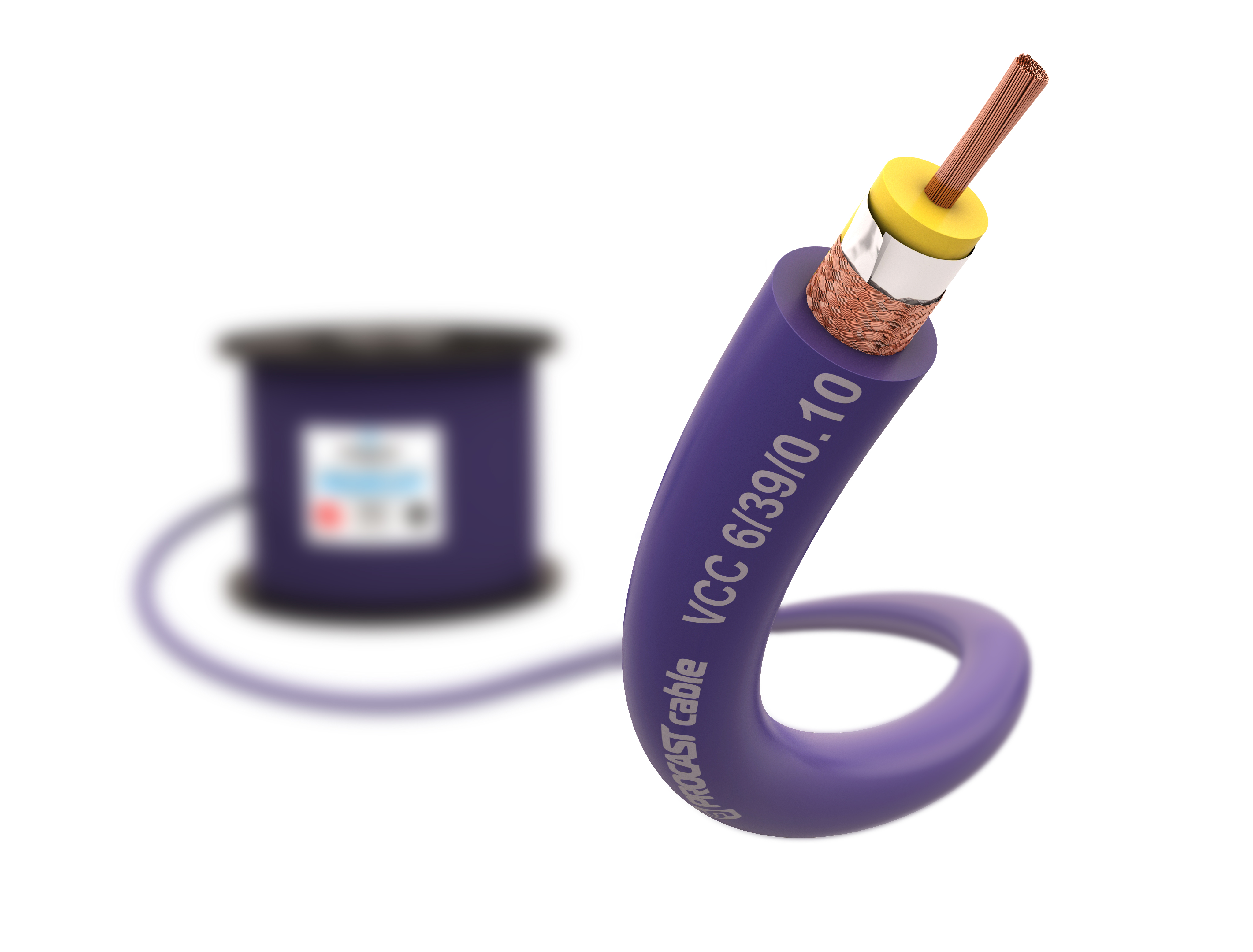 Кабель PROCAST Cable универсальный, 3м фиолетовый (PROCAST cable VCC 6/39/0,10.3)