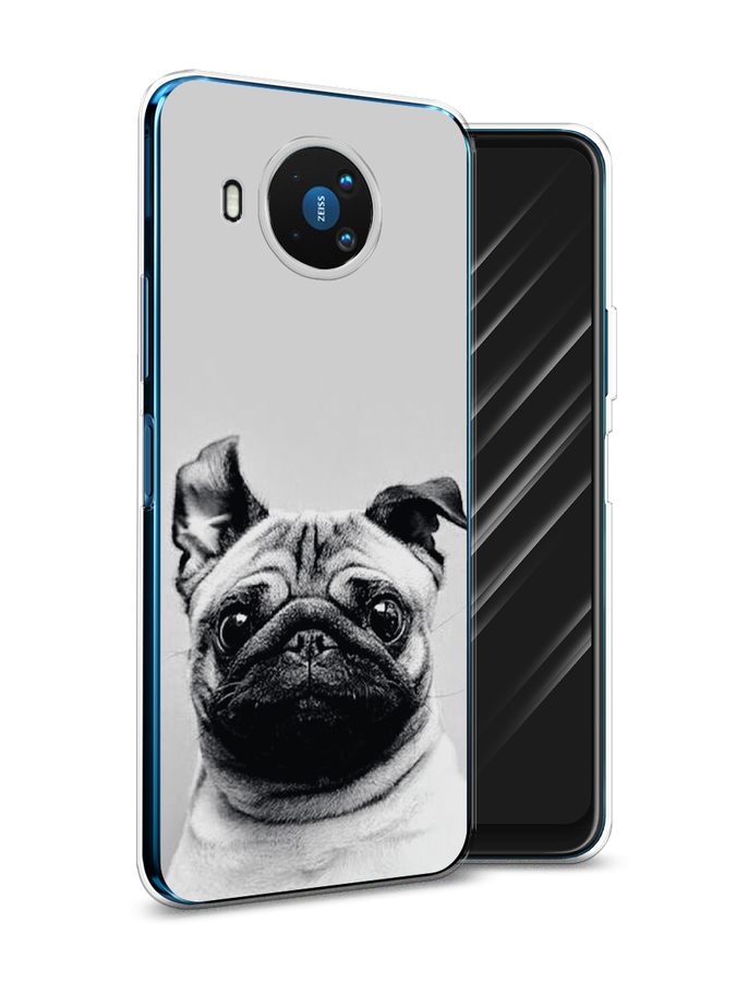 

Чехол Awog на Nokia 8.3 / Нокиа 8.3 "Ушастый мопс", Серый, 123550-1