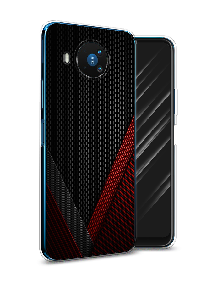 

Чехол Awog на Nokia 8.3 / Нокиа 8.3 "Красный карбон", Черный;красный, 123550-3