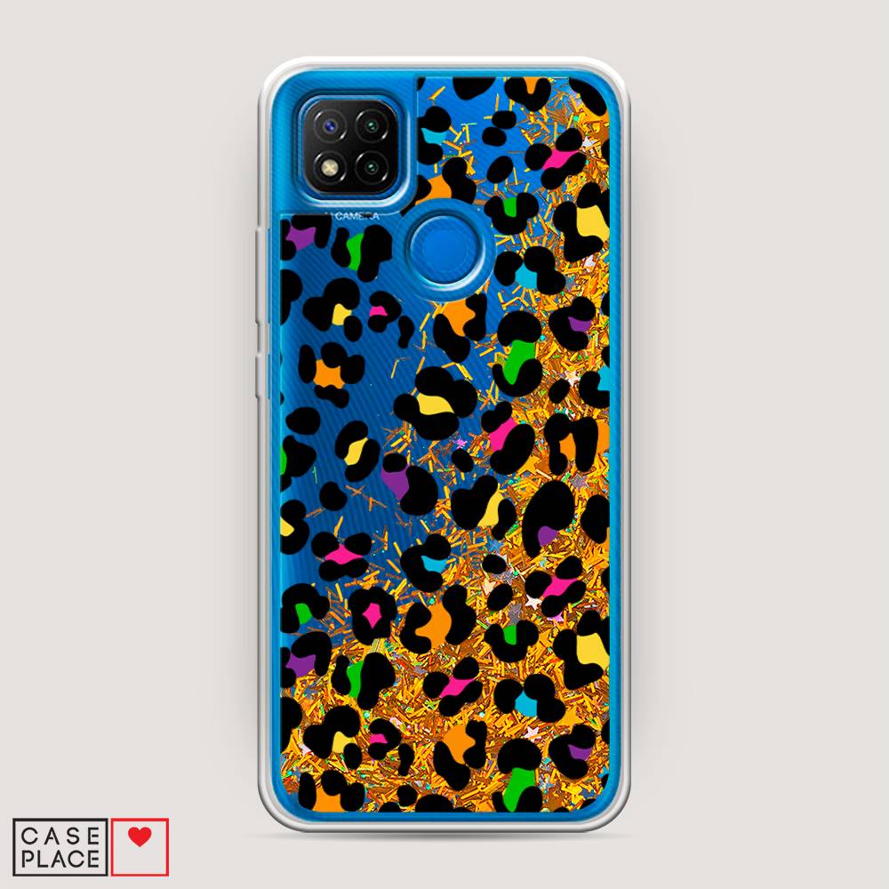 

Жидкий чехол с блестками "Яркий леопард" на Xiaomi Redmi 9C, 39090-1