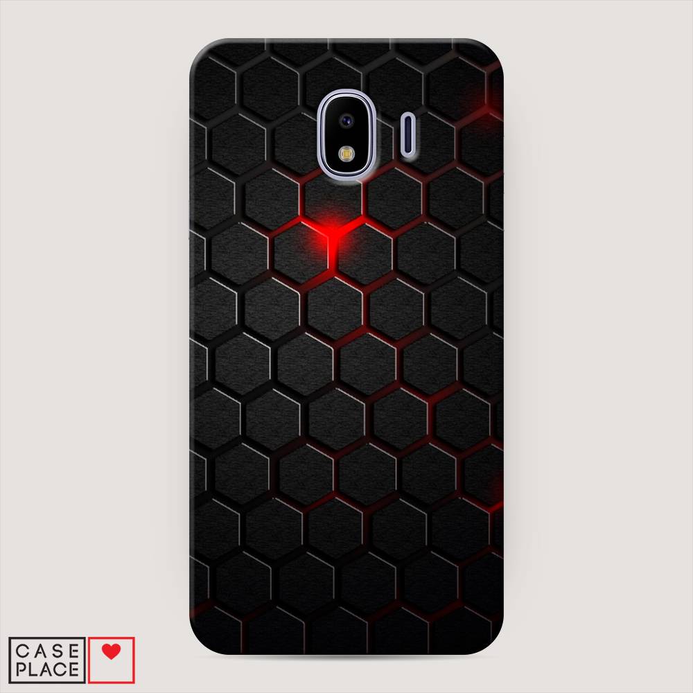 

Чехол Awog "Фон соты красные" для Samsung Galaxy J4, 26420-2