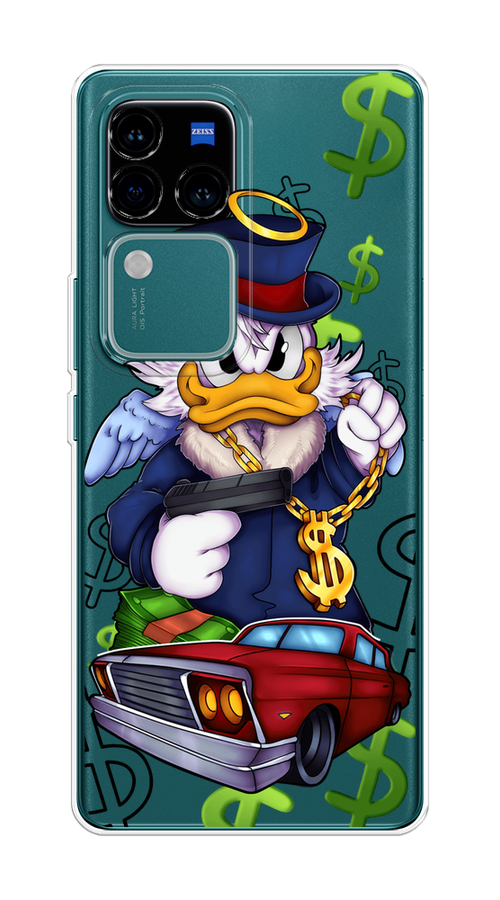 

Чехол на Vivo V30 Pro/S18 Pro "Scrooge McDuck with a Gold Chain", Красный;синий;белый, 2610050-1