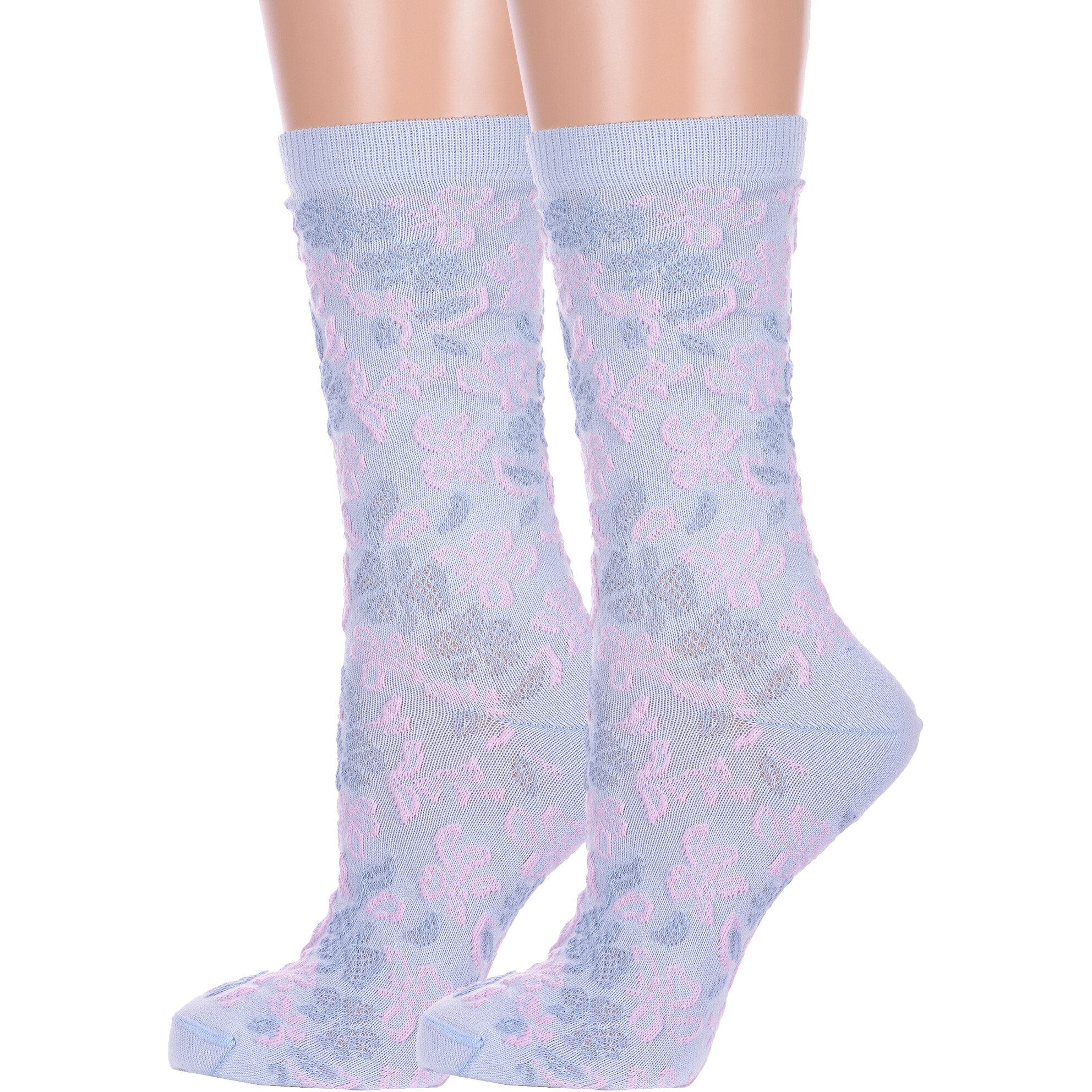 Комплект носков женских Брестский чулочный комбинат 2-20С1140 голубых 25, 2 пары