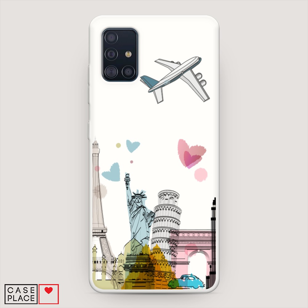 

Чехол Awog на Samsung Galaxy A51 "Самолет путешествий", 28957-1