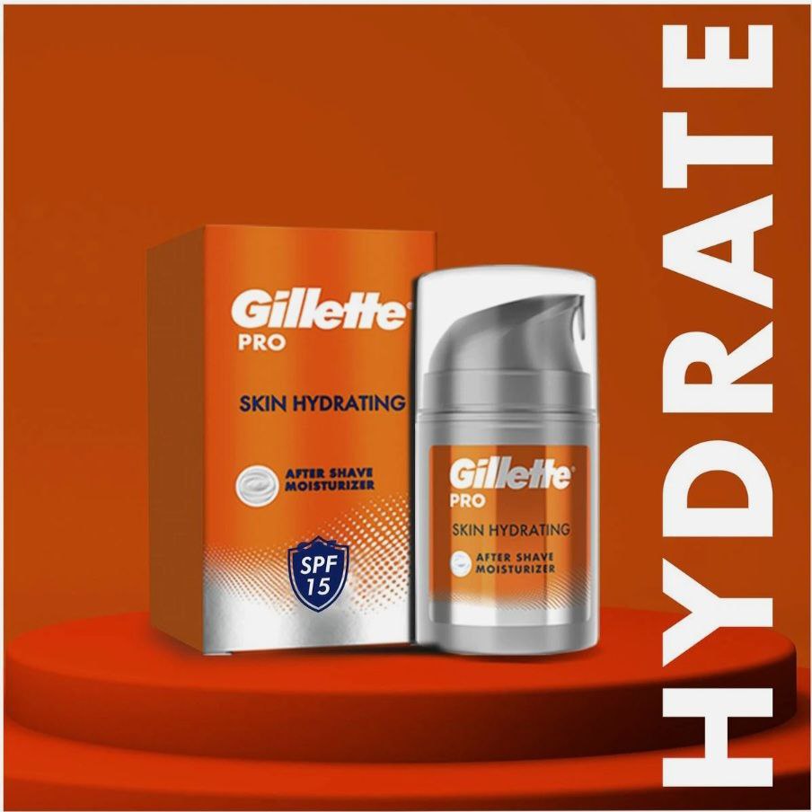 Увлажняющий мусс после бритья Gllette PRO, 50 мл gillette бальзам после бритья 3в1 gillette pro мгновенное увлажнение spf 15