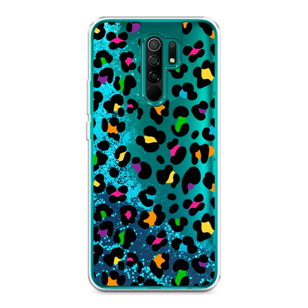 

Жидкий чехол с блестками "Яркий леопард" на Xiaomi Redmi 9, 38393-1