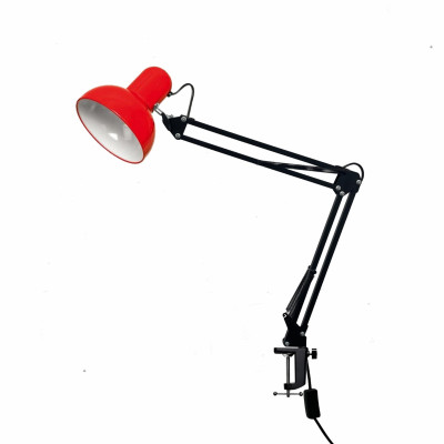 фото Светильник настольный nbs-lsr лампа красная на пантографе с усиленной струбциной mobicent