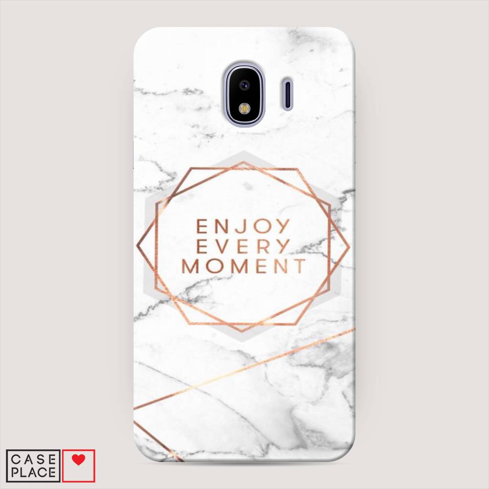 

Чехол Awog "Enjoy every moment мрамор" для Samsung Galaxy J4, 26420-5
