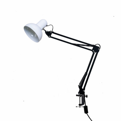 фото Светильник настольный nbs-lsw лампа белая на пантографе с усиленной струбциной mobicent