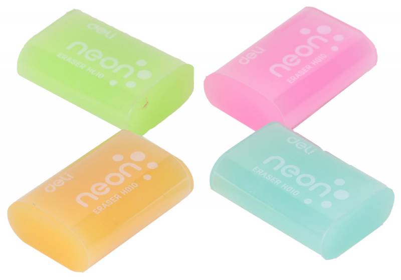 

Ластик Deli EH01000 39х27х12мм ассорти/неон, Разноцветный