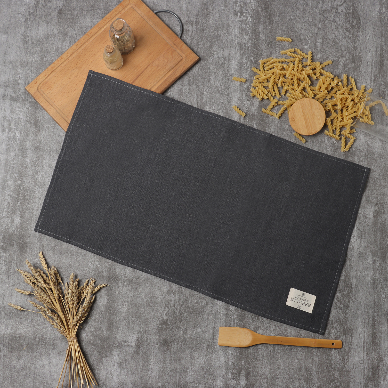 

Полотенце Этель ECO grey 40х70см, 100% лен, 245 г/м2, Серый