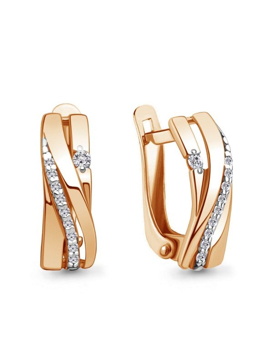 

Серьги из золота TEO MAORI 845316А.1, фианит, 845316А.1