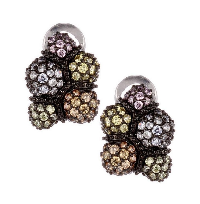 

Серьги из серебра с фианитом Element47 PE120043C_001_WG, PE120043C_001_WG