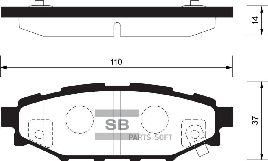 

Тормозные колодки Sangsin brake дисковые SP2118