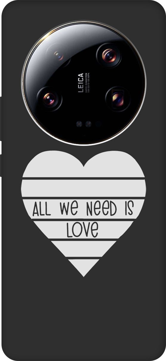 

Чехол на Xiaomi 13 Ultra с 3D принтом "All We Need is Love W" черный, Черный;белый, 159655
